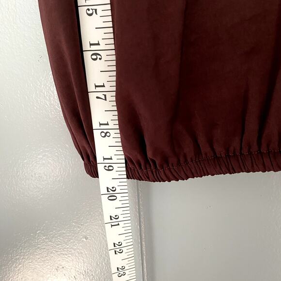 NEW Express Burgundy Lace Trim Elastic Hem Minimalist Classic Camisole Top XS - Picture 3 of 6